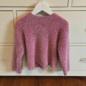 Zara Pink Sparkle Fuzzy Sweater 
Current Season - 2025
4T